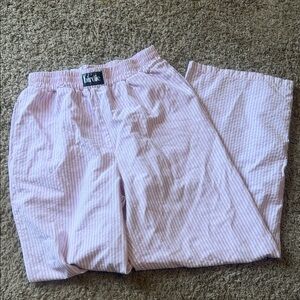 Birdies Pink Seersucker Lounge Pants